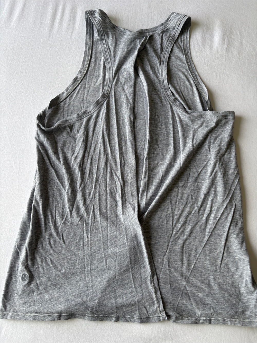 lululemon athletica Women's Gray Open-Back Racer Tank